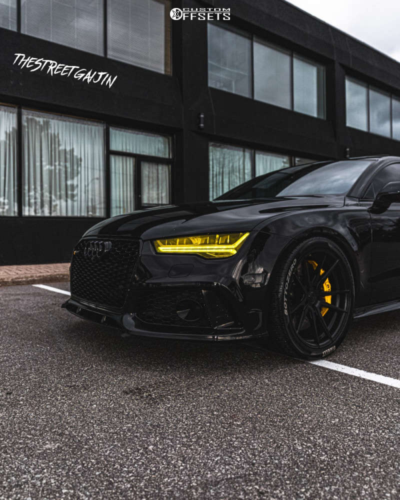 2018 Audi RS7 with 20x10 25 Rohana Rf2 and 285/35R20 Pirelli Winter ...