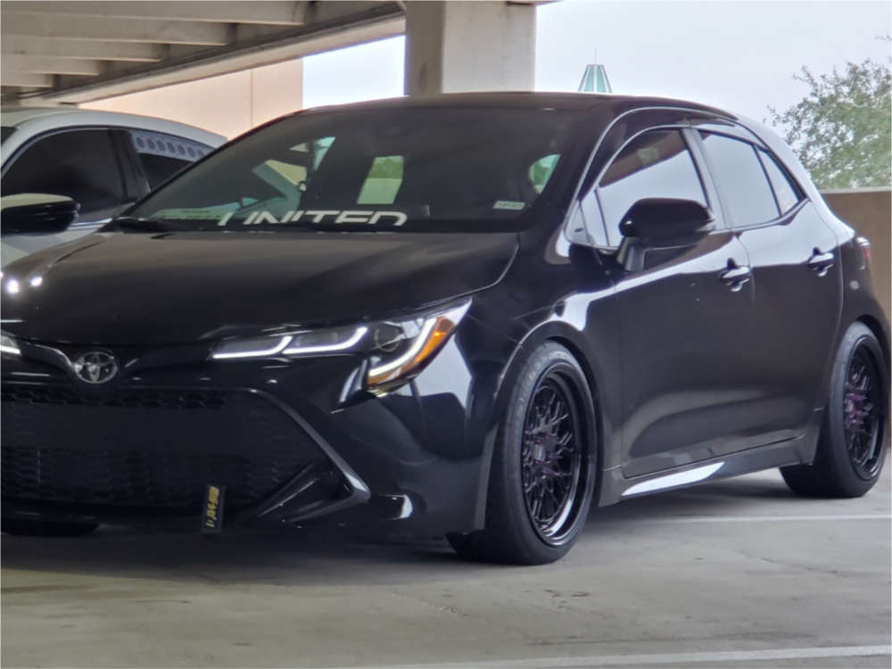 2019 Toyota Corolla with 18x9.5 35 ESR Cs3 and 225/40R18 Federal SS595 ...