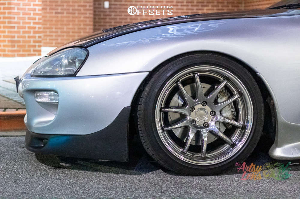 1994 Toyota Supra with 18x9.5 22 Aodhan Ds02 and 225/40R18 Federal 595 ...