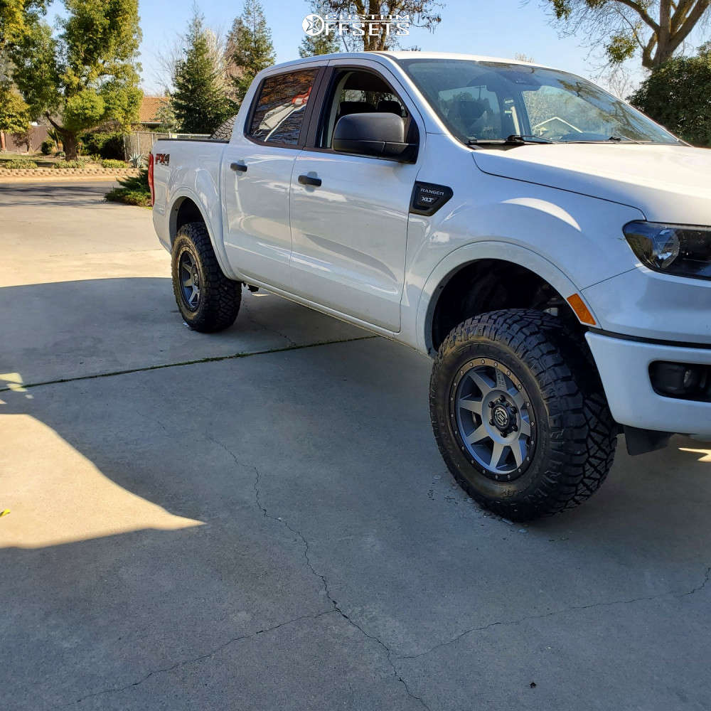 2019 Ford Ranger with 17x8.5 25 Icon Alloys Rebound and 265/70R17 Nitto ...