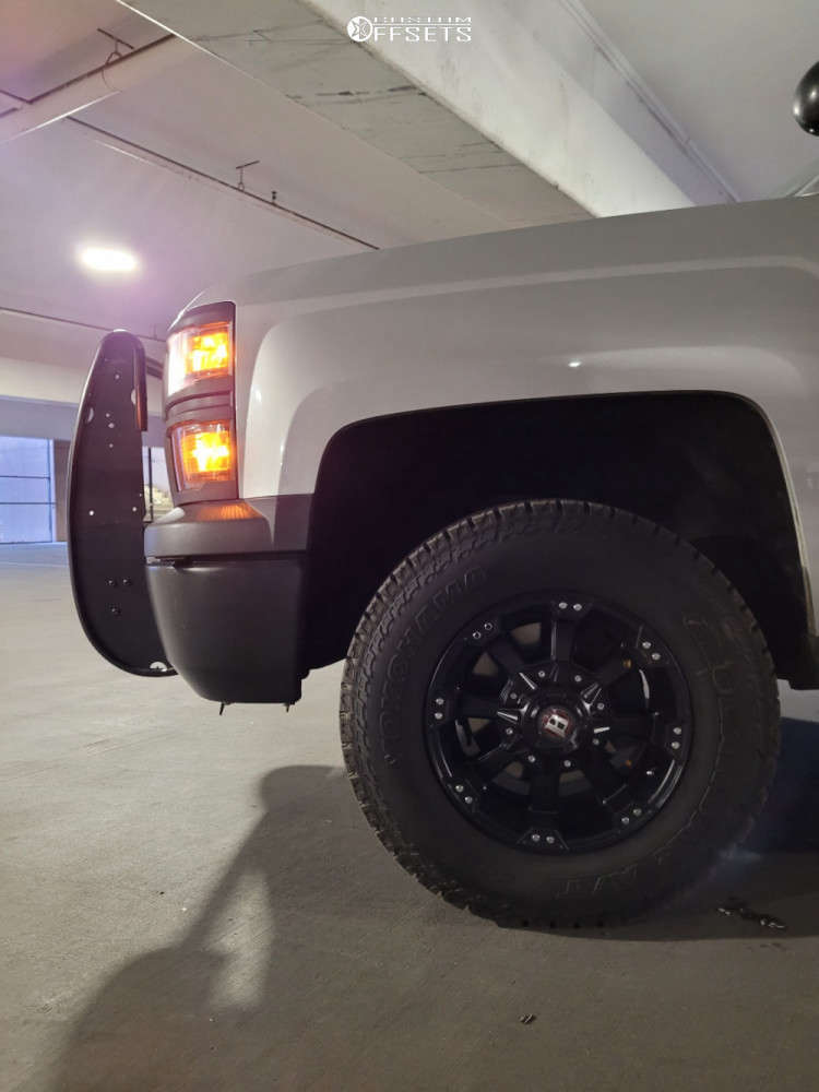 2015 Chevrolet Silverado 1500 with 17x9 -12 Ballistic Morax and 265 ...
