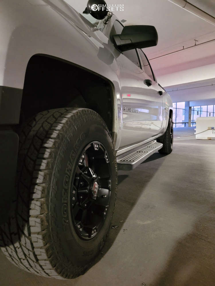 2015 Chevrolet Silverado 1500 with 17x9 -12 Ballistic Morax and 265 ...