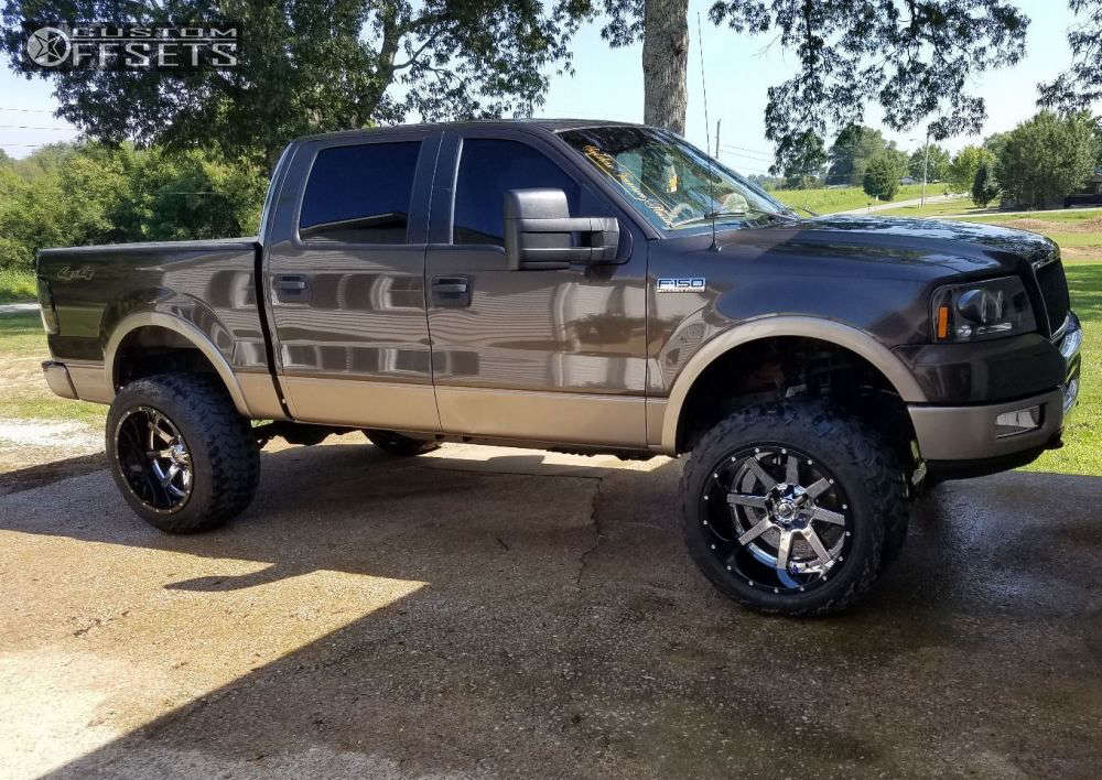 2005 Ford F150 Wheel Offset Super Aggressive 3"5" Suspension Lift 6