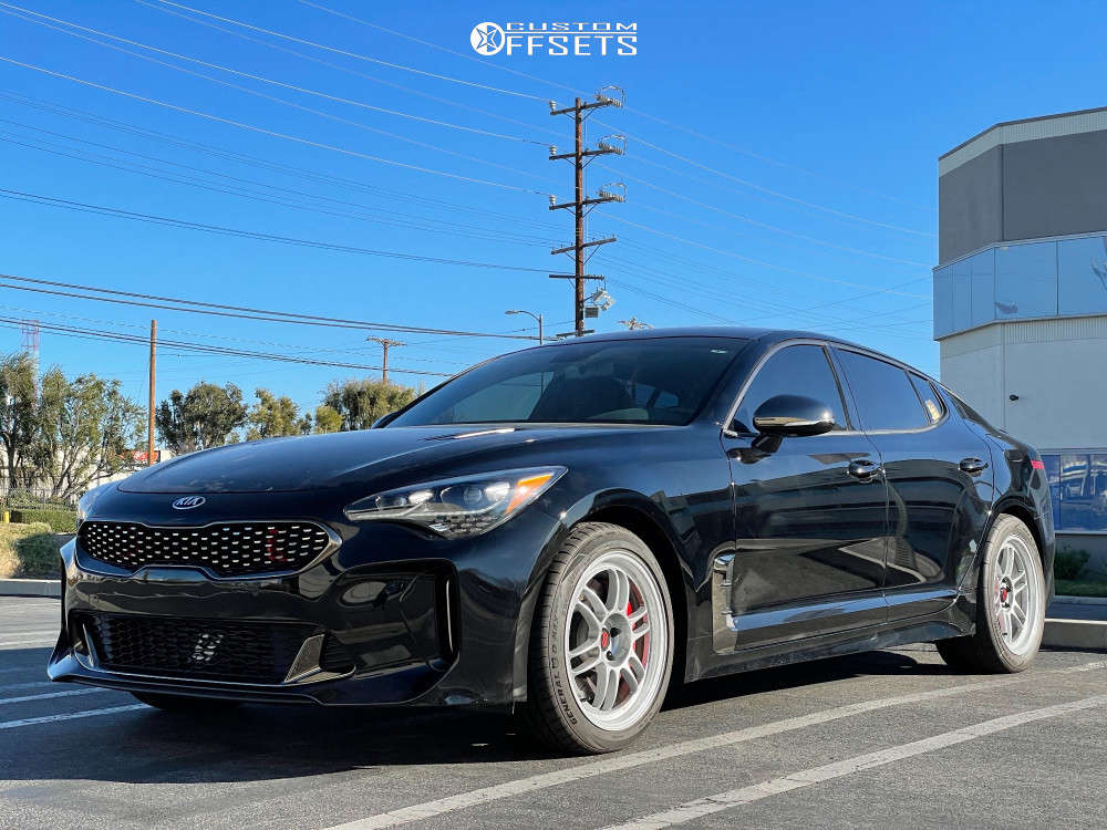 2020 Kia Stinger with 18x8.5 30 Enkei Rpf1 and 225/45R18 Nitto Nt555rii