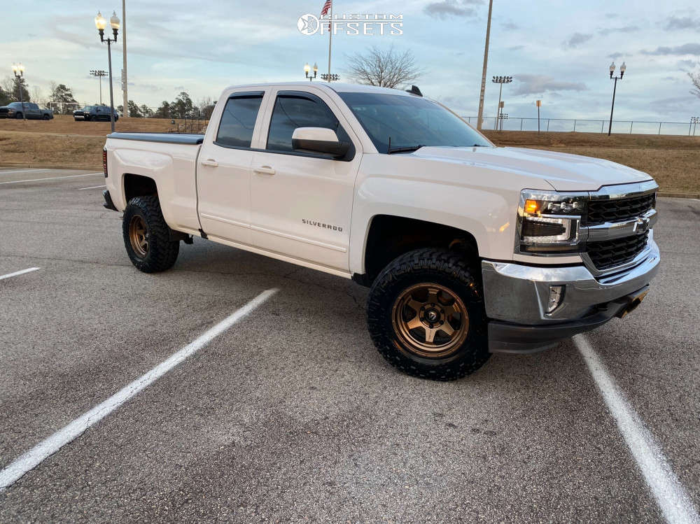 2017 Chevrolet Silverado 1500 with 17x9 -1 Fuel Shok and 285/70R17 ...
