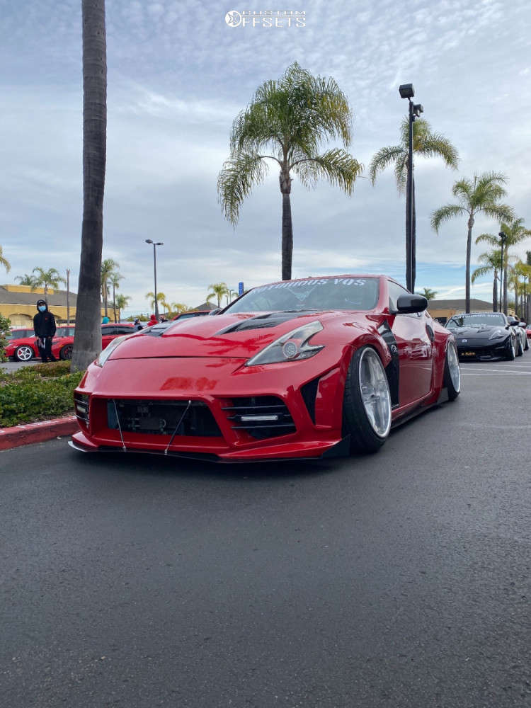 2013 Nissan 370Z with 19x11 5 Weds Bazreia and 245/35R19 Achilles