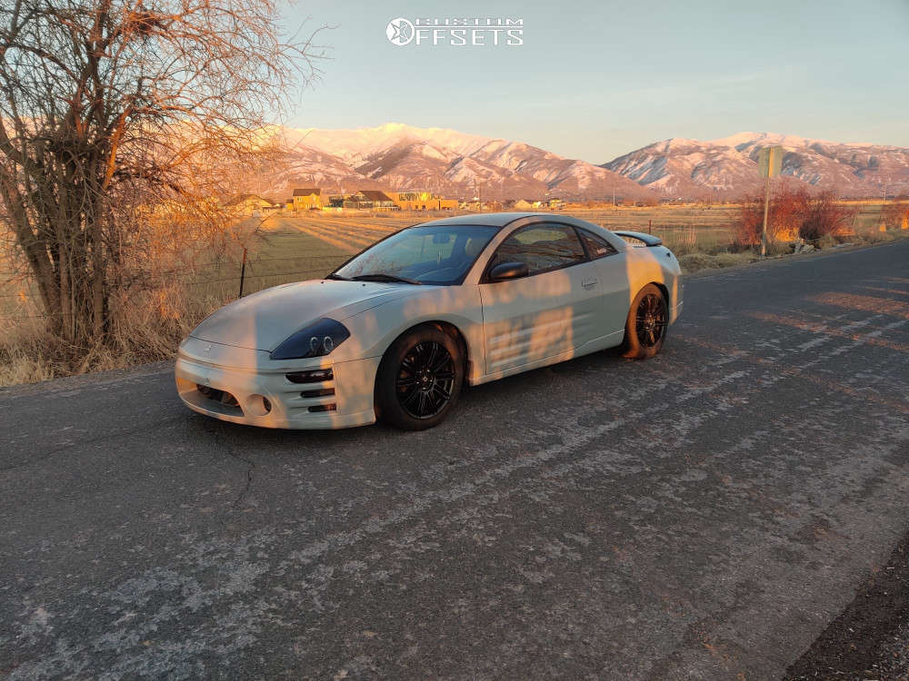 2003 Mitsubishi Eclipse with 18x7.5 45 Drag Dr62 and 215/45R18
