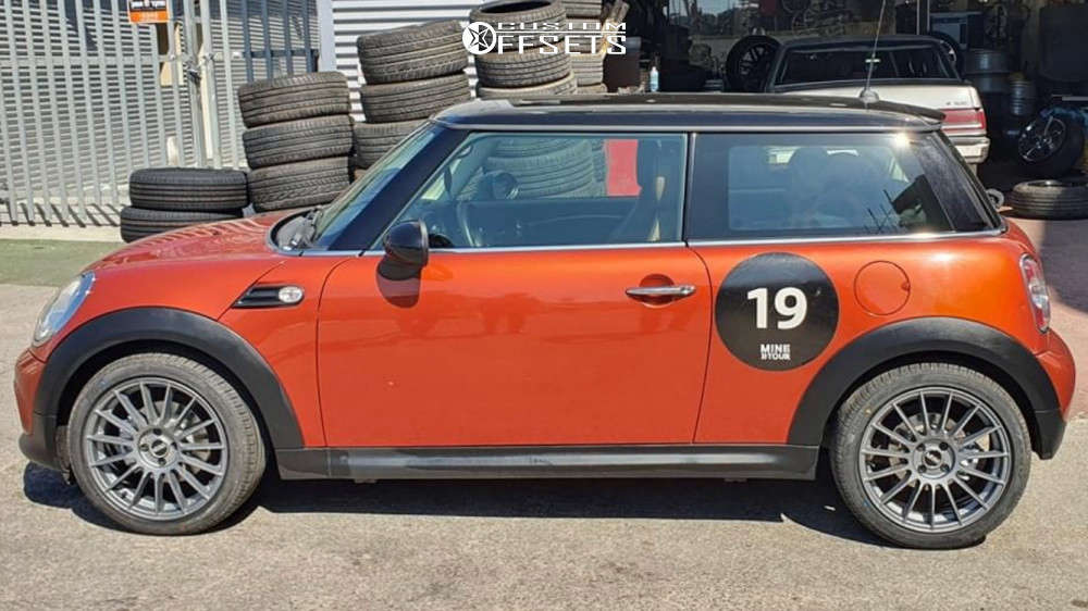 2013 Mini Cooper with 17x7 38 PDW INDY and 205/45R17 Pirelli