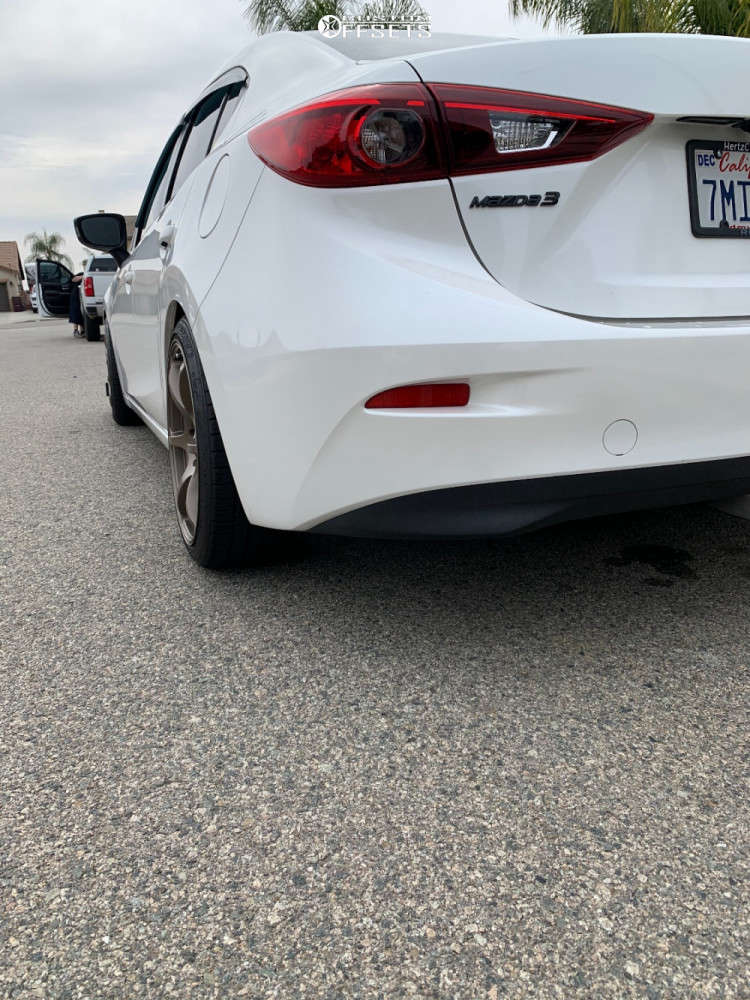 2016 Mazda 3 with 18x8.5 35 AVID1 AV26 and 215/40R18 Nankang Ns-25