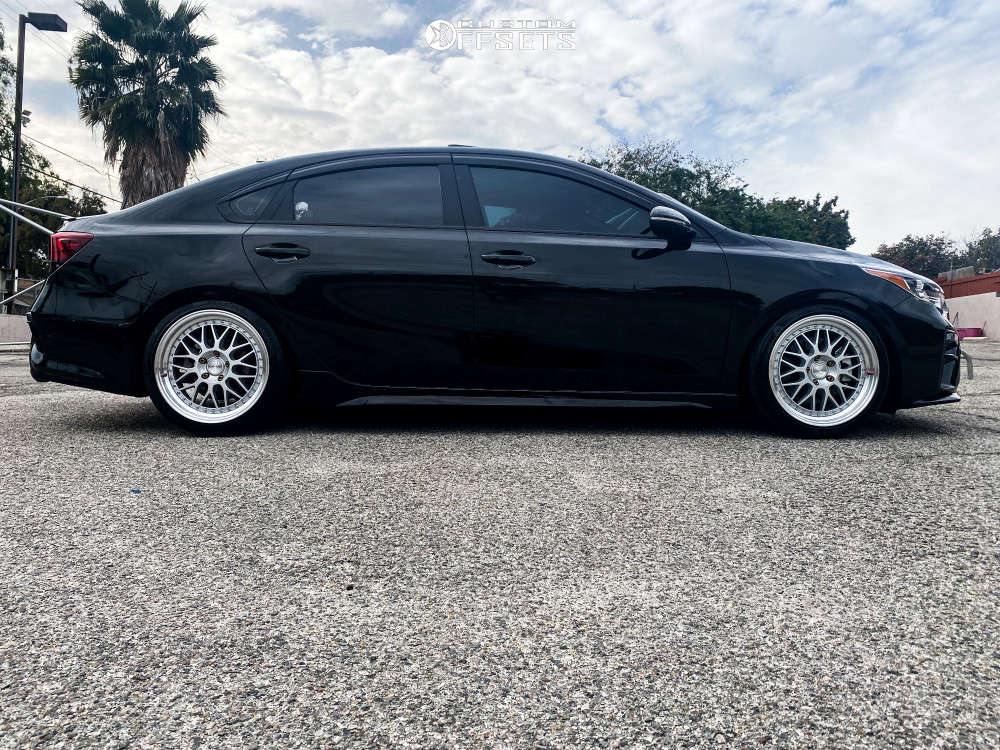 2020 Kia Forte with 18x8.5 35 Aodhan Ah02 and 215/40R18 Kumho All