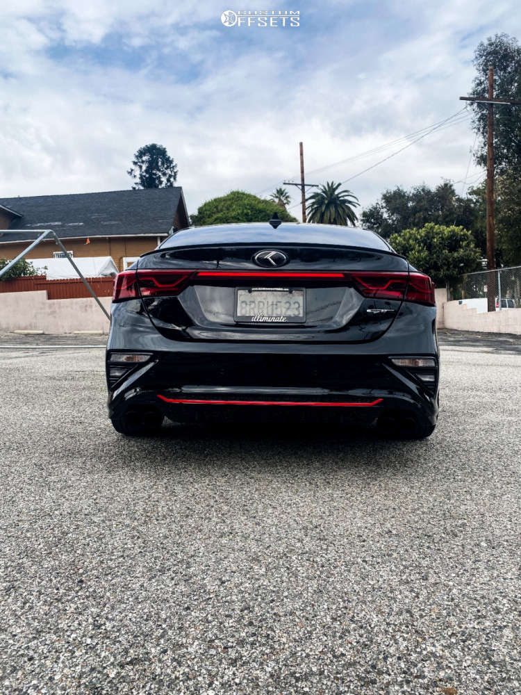 2020 Kia Forte with 18x8.5 35 Aodhan Ah02 and 215/40R18 Kumho All