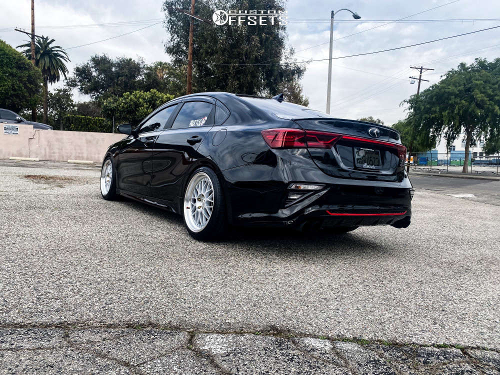 2020 Kia Forte with 18x8.5 35 Aodhan Ah02 and 215/40R18 Kumho All