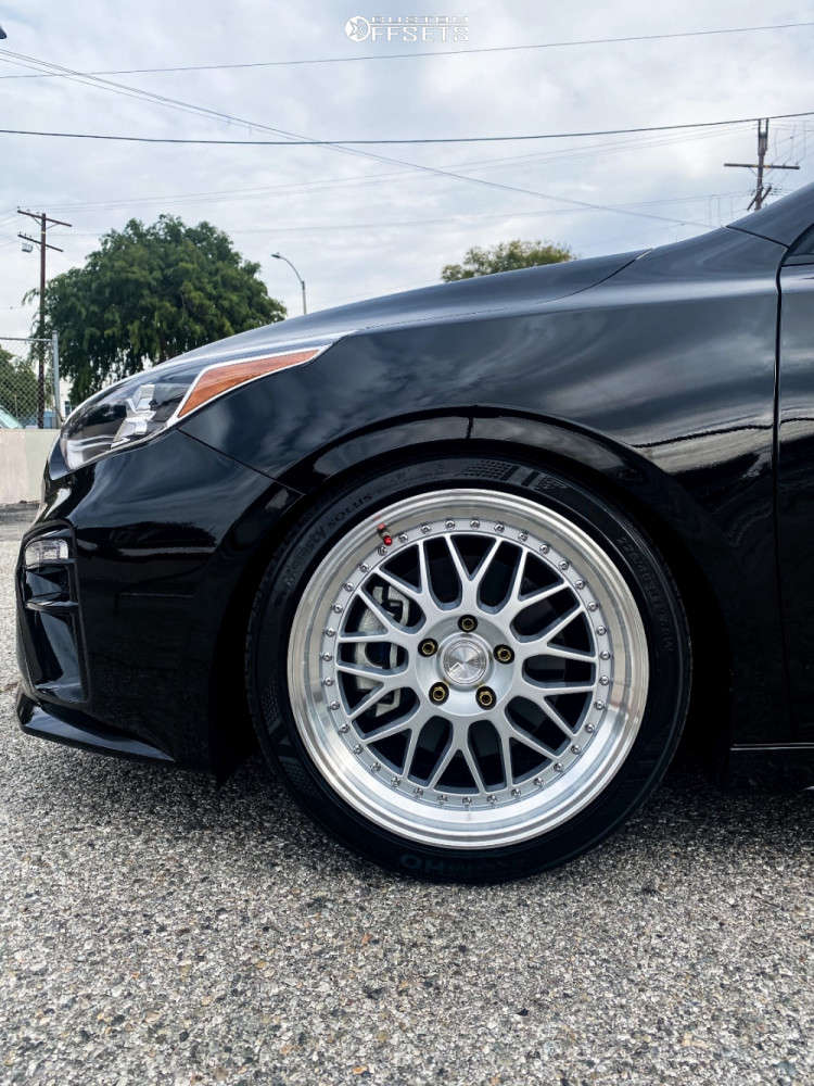 2020 Kia Forte with 18x8.5 35 Aodhan Ah02 and 215/40R18 Kumho All