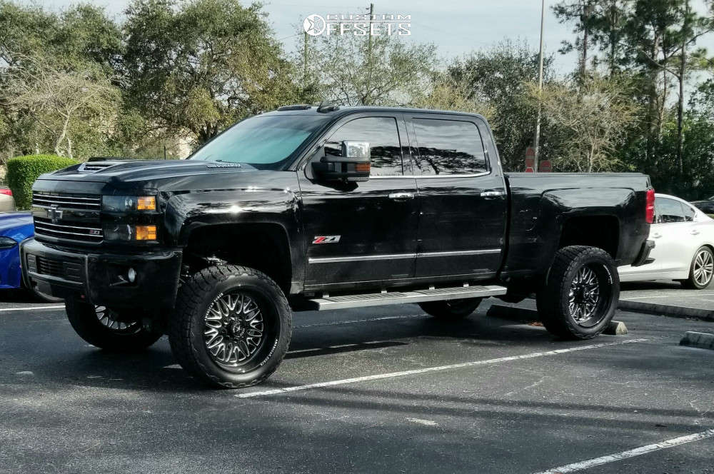 2019 Chevrolet Silverado 2500 HD with 24x11 0 American Force Locus Ss