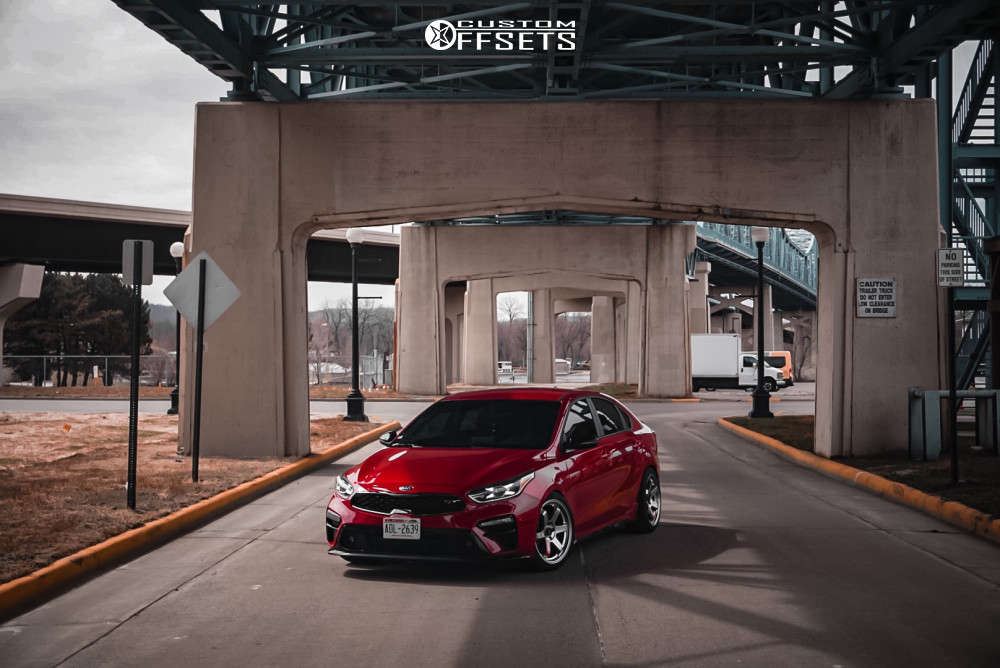 2021 Kia Forte with 18x8.5 35 AVID1 AV6 and 225/40R18 Kumho Ecsta and