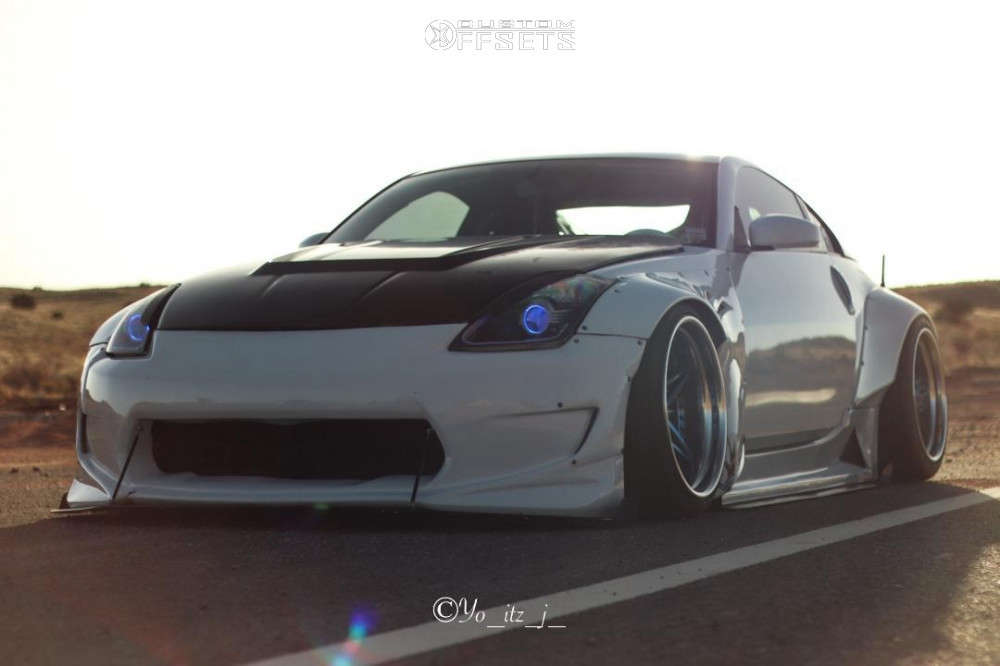 2003 Nissan 350Z with 19x11 -35 Airtekk Hitomi and 275/30R19 Nitto