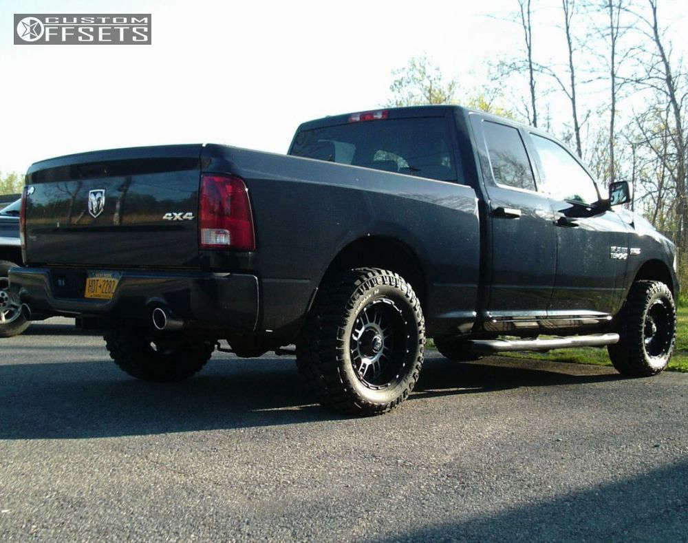 2013 Ram 1500 with 18x9 -12 XD Riot and 305/60R18 Mickey Thompson ...