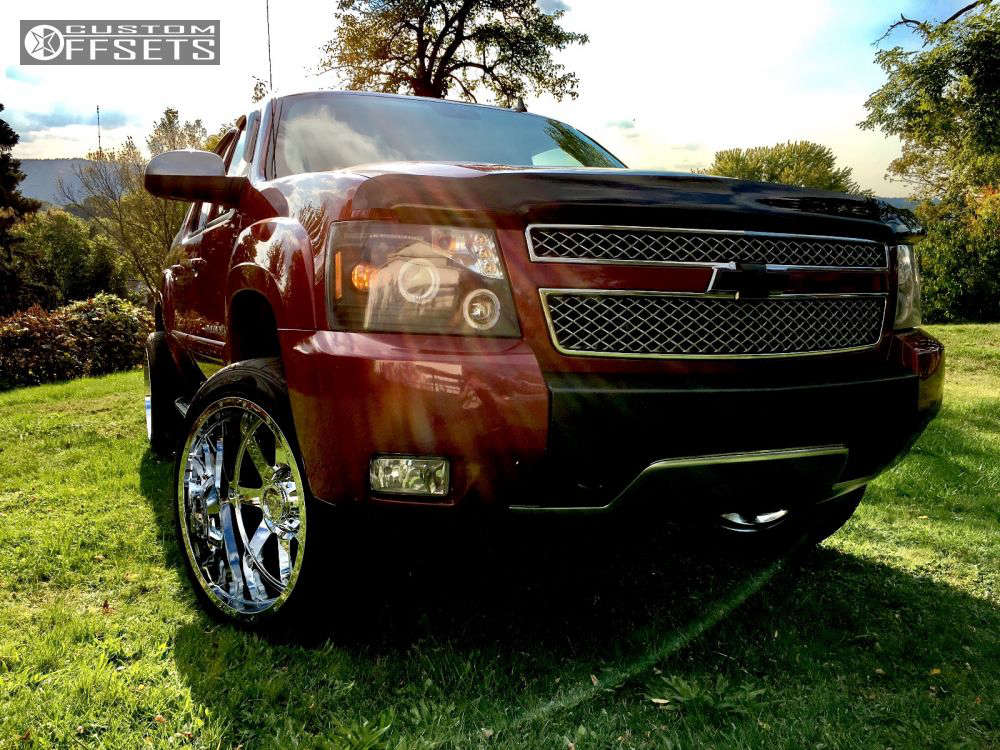 2007 Chevrolet Avalanche Wheel Offset Super Aggressive 3"5" Leveling