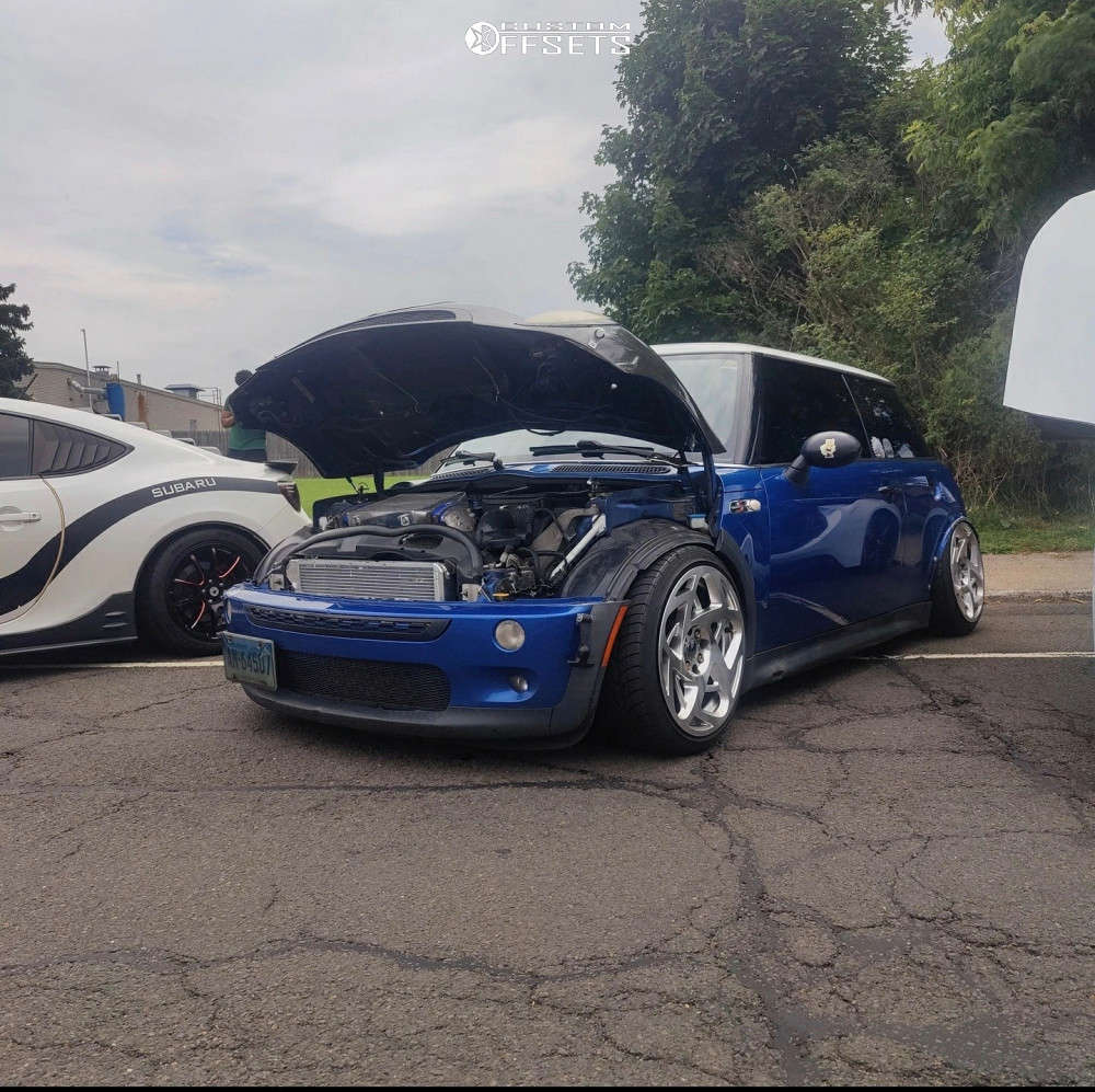 2006 Mini Cooper with 17x8.5 15 JNC Jnc047 and 215/40R17 Toyo Tires ...