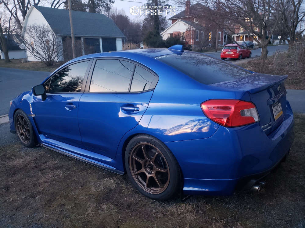 2018 Subaru WRX with 18x8.5 38 Enkei Ts-7 and 255/40R18