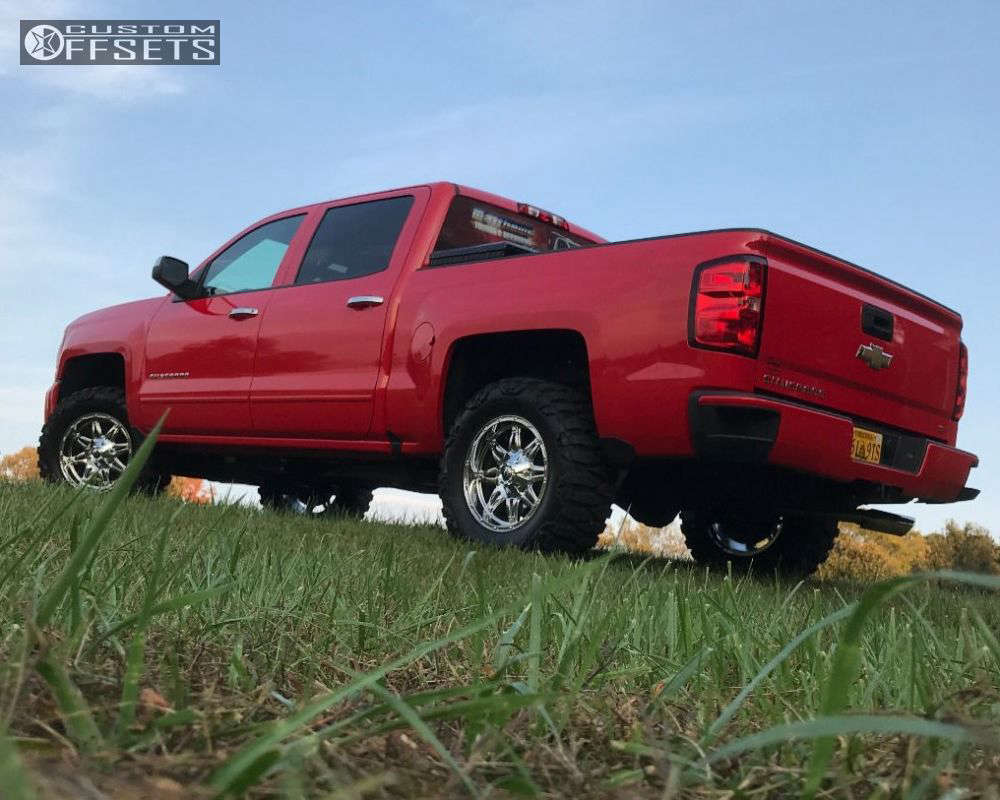 Coilover Leveling Kit 2016 Chevrolet Silverado 1500 with 18x9 1 Fuel Hostage and 33/12.5R18 ...