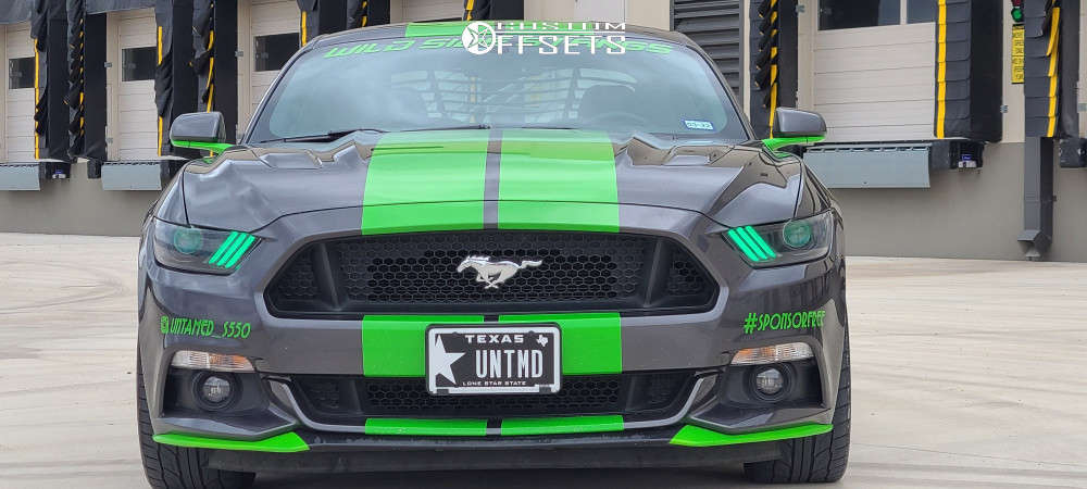 2016 Ford Mustang with 20x9 35 Rohana Rc10 and 265/35R20 Nitto