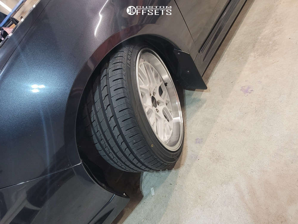 2009 Subaru Impreza with 18x9.5 35 ESR Cs11 and 235/40R18 Ironman Imove ...