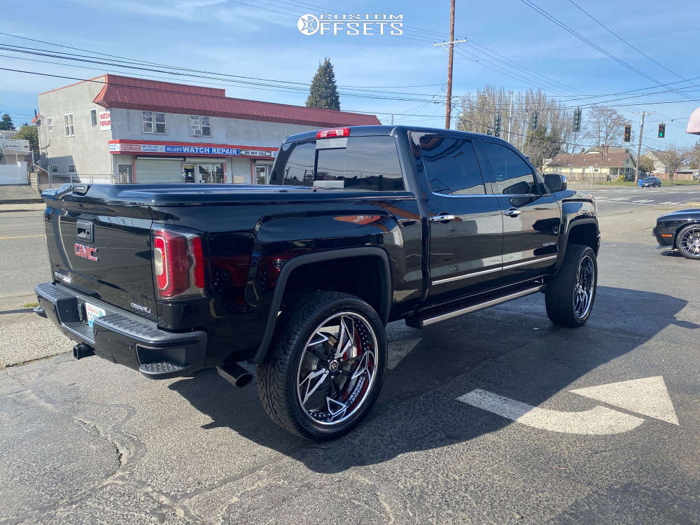 2016 GMC Sierra 1500 with 26x9 30 Rucci Dallas and 36/12.5R26 Lexani Lx ...