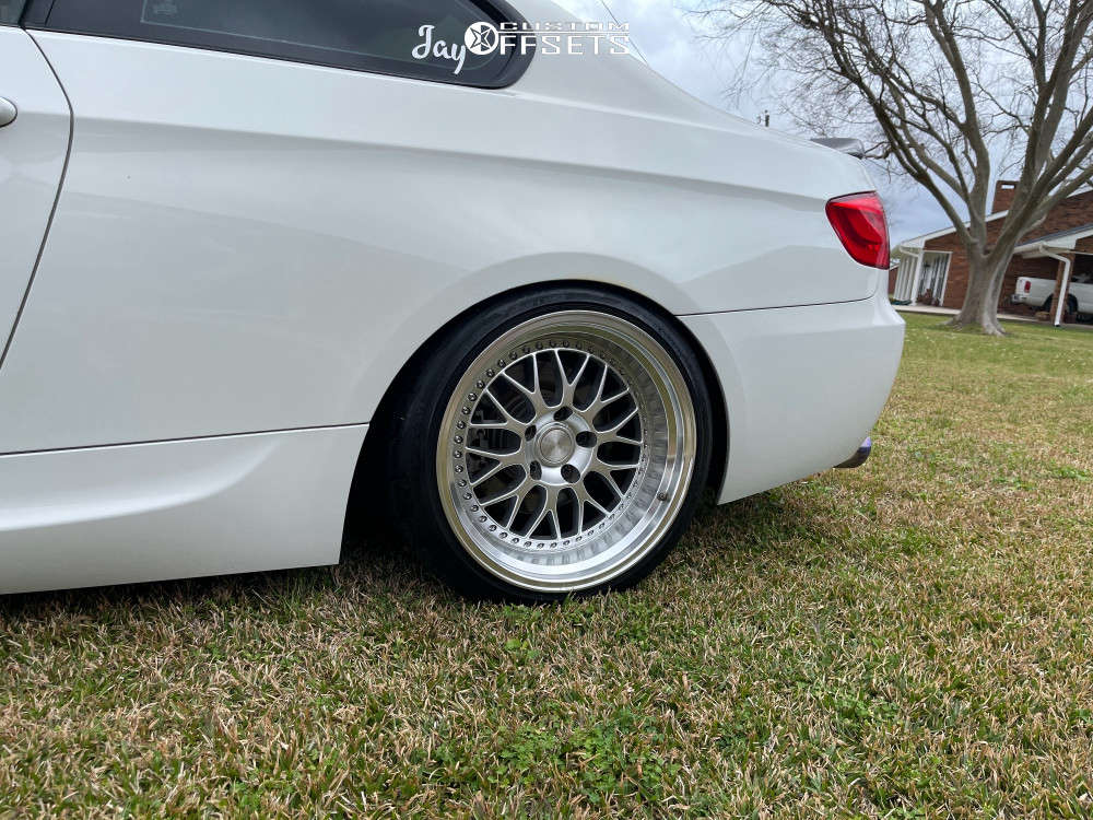 2013 BMW 328i with 18x9.5 22 ESR Sr01 and 225/35R18 Firestone Indy 500 ...