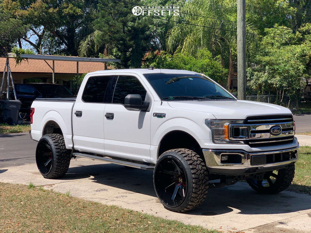 1 2019 F 150 Ford Rough Country Suspension Lift 6in Arkon Off Road Lincoln Machined Black