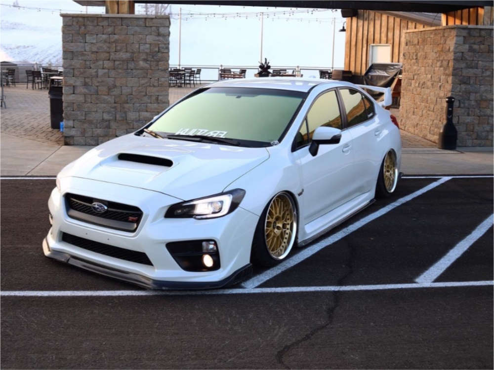 2017 Subaru WRX STI with 18x10.5 28 Work Vsxx and 225/35R18
