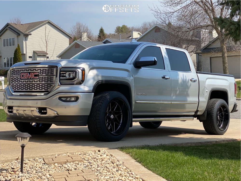 2018 GMC Sierra 1500 with 22x12 44 Gear OffRoad Ratio and 305/45R22