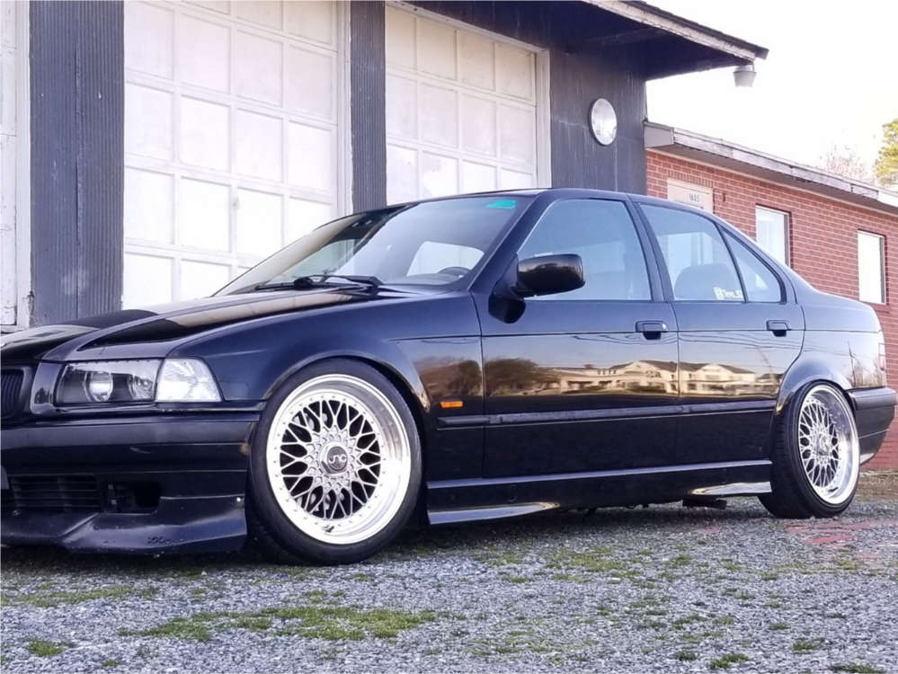 1998 BMW 328i with 17x8.5 15 JNC Jnc004 and 205/45R17 Continental ...