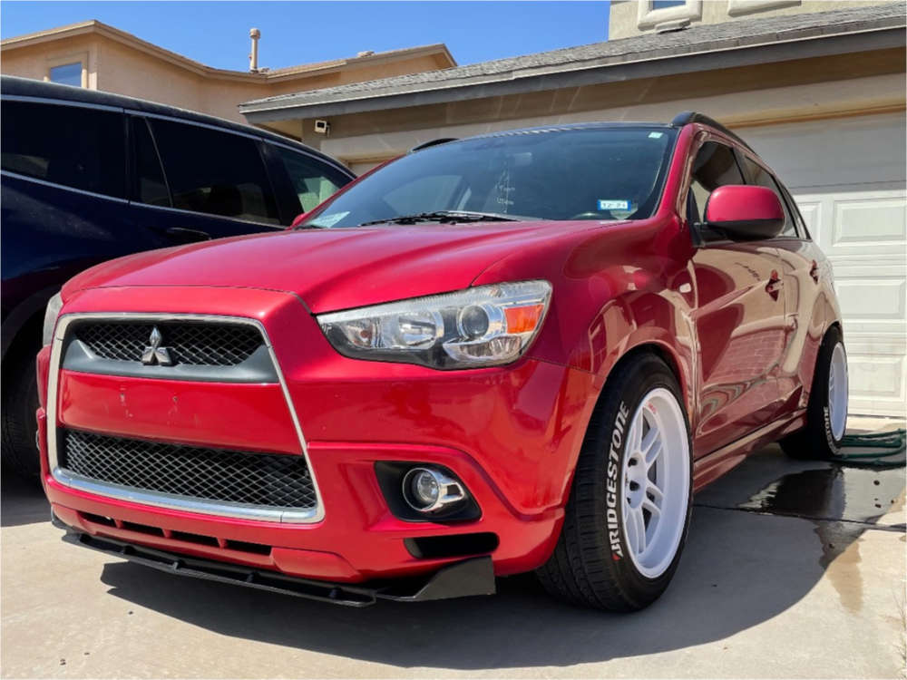 2011 Mitsubishi Outlander Sport with 18x9.5 12 MST Suzuka and 225