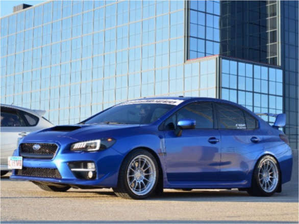 2015 Subaru WRX with 18x9.5 40 Enkei NT03M and 265/35R18 Nitto