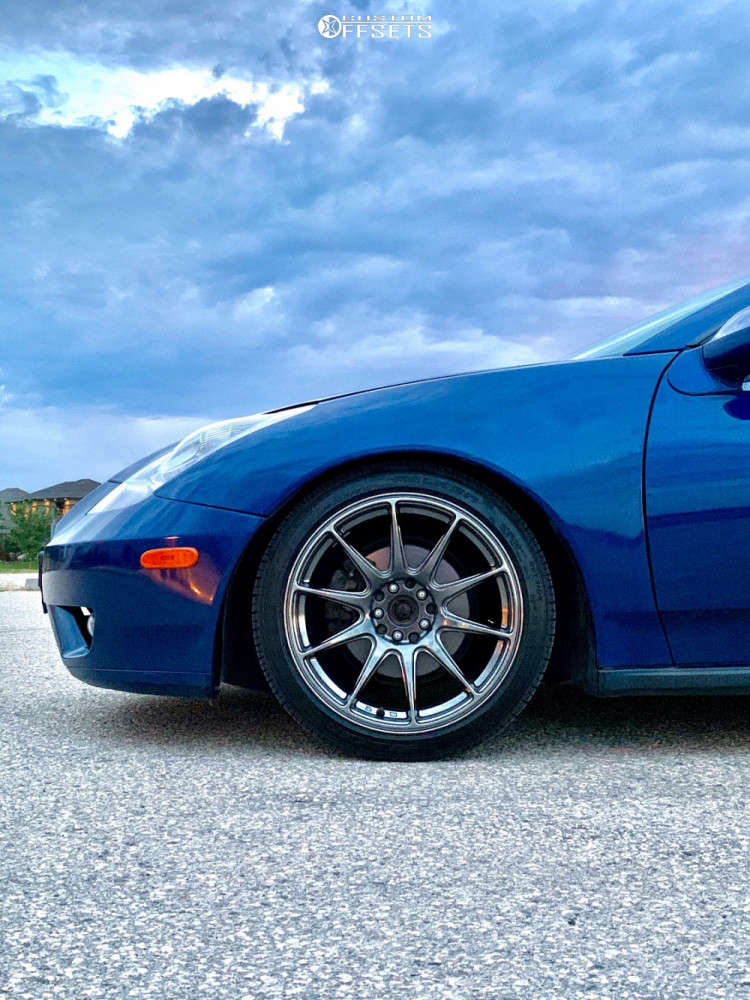 2004 Toyota Celica with 17x7.5 40 XXR 527 and 205/45R17 Falken