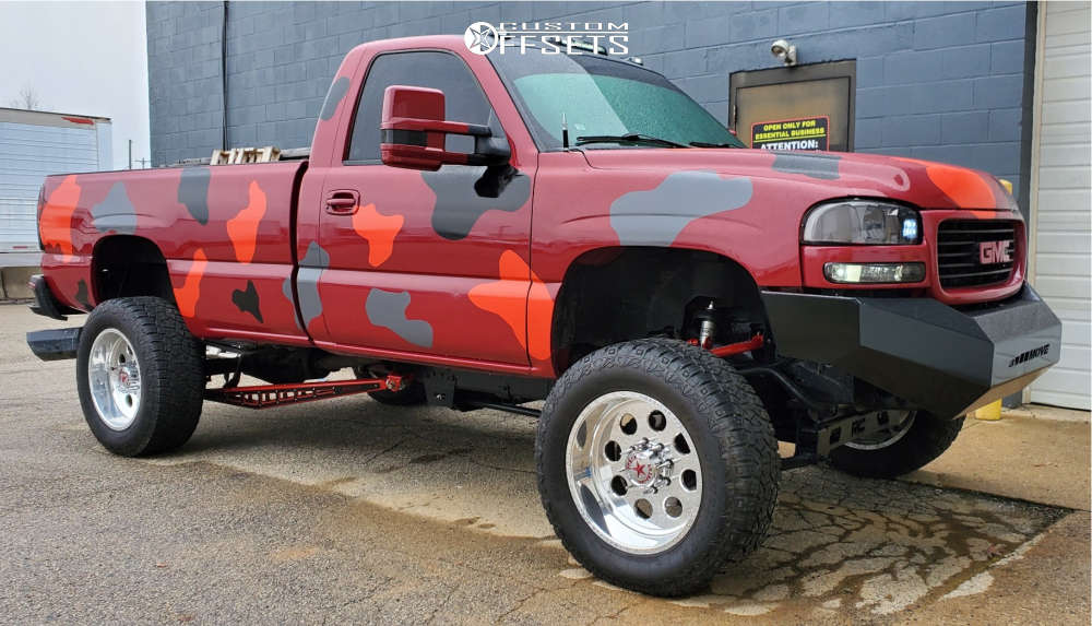 2002 GMC Sierra 2500 HD with 24x14 -73 American Force