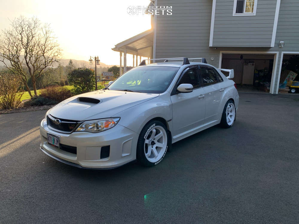 2013 Subaru WRX STI Wheel Offset Poke Stock 1581200 Custom Offsets