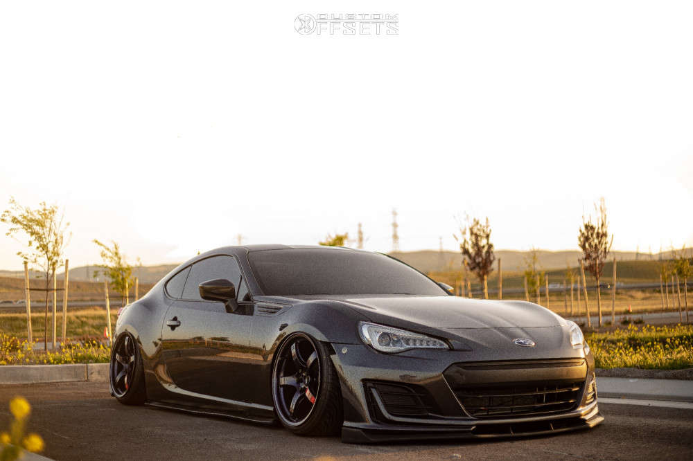 2017 Subaru BRZ with 18x9.5 38 Rays Engineering 57cr and 215/35R18 ...