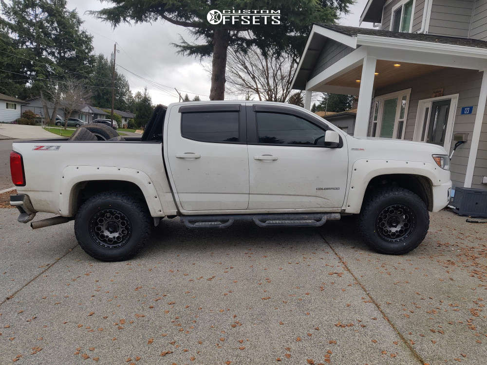 2018 Chevrolet Colorado with 17x9 0 KMC Km545 and 285/70R17 Venom Power ...