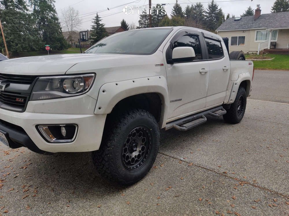 2018 Chevrolet Colorado with 17x9 0 KMC Km545 and 285/70R17 Venom Power ...