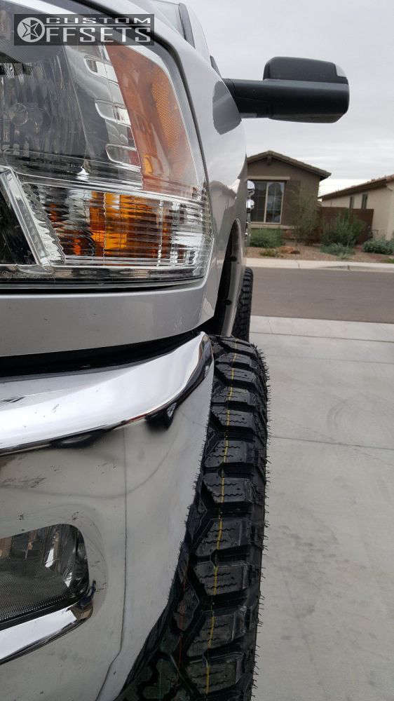 2015 Ram 3500 with 18x9 -6 Raceline Raptor and 305/70R18 Kanati Trail ...