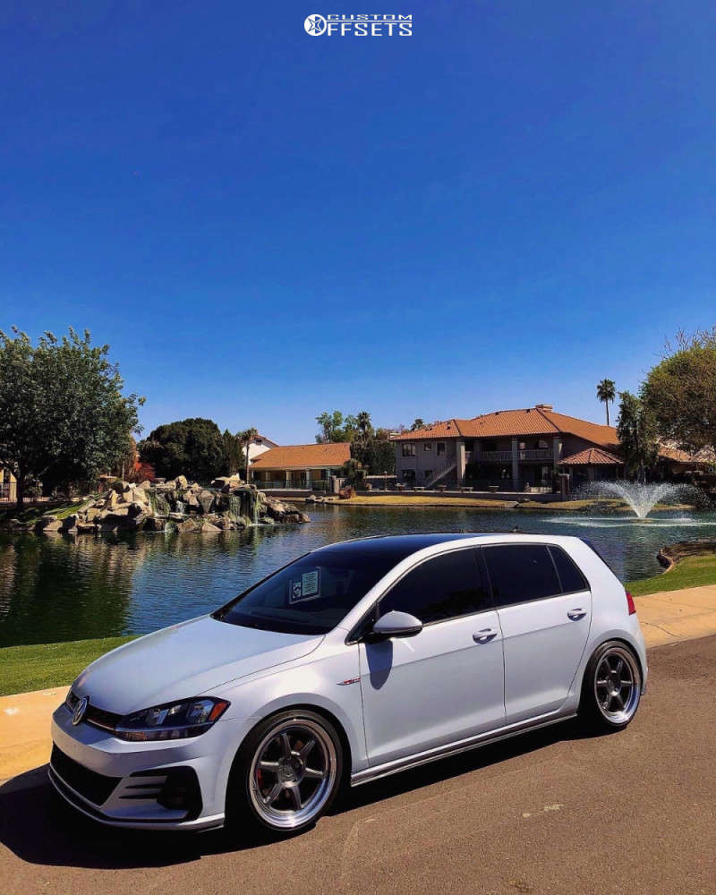 2018 Volkswagen GTI with 18x9.5 38 Kansei Roku and 225/40R18