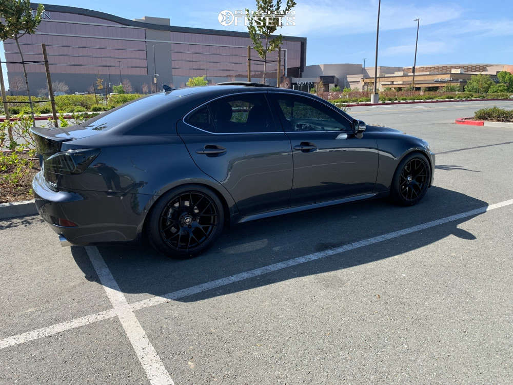 2010 Lexus IS250 with 18x9.5 35 Enkei Raijin and 275/35R18 Federal