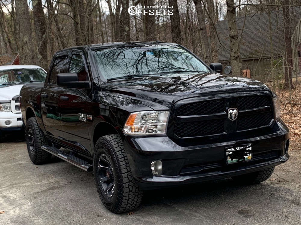 2016 Ram 1500 with 17x9 -12 Ballistic Hawk and 285/75R17 Falken ...