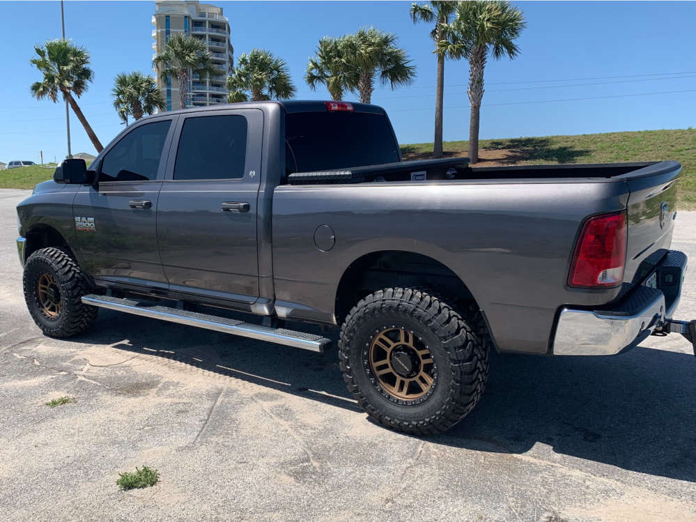 2015 Ram 2500 with 18x9 12 Vision Manx 2 and 35/12.5R18 Toyo Tires Open