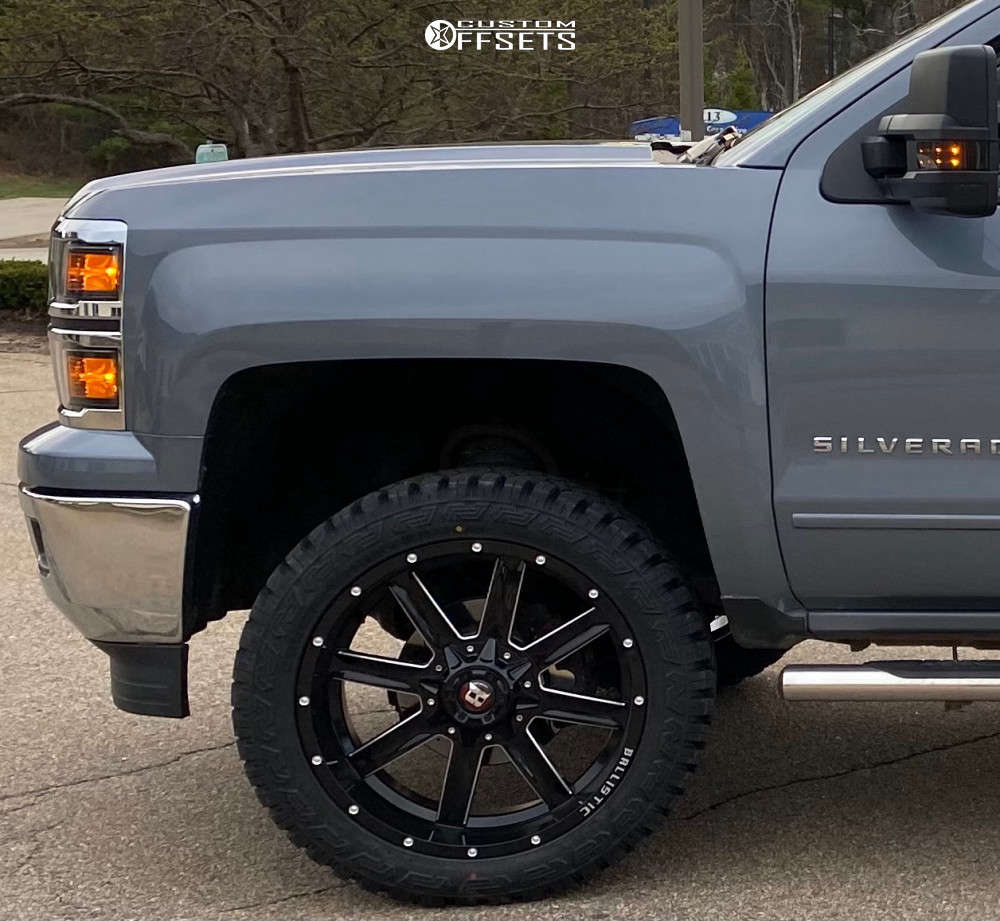 2015 Chevrolet Silverado 1500 with 22x10 -24 Ballistic Rage and 33/12 ...
