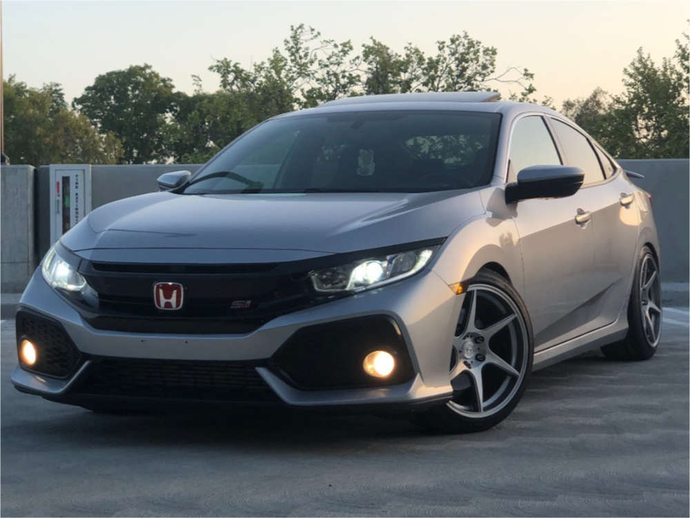 2017 Honda Civic Flush Coilovers Custom Offsets
