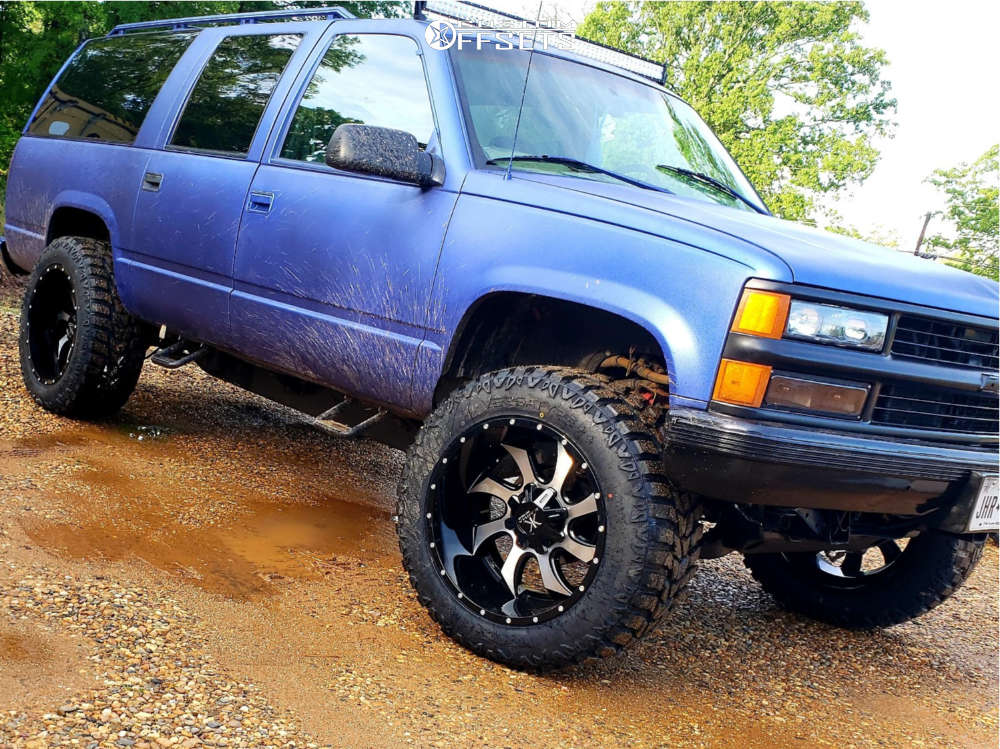 1999 Chevrolet K1500 Suburban with 22x12 -44 Karma Offroad K27 and 36/ ...