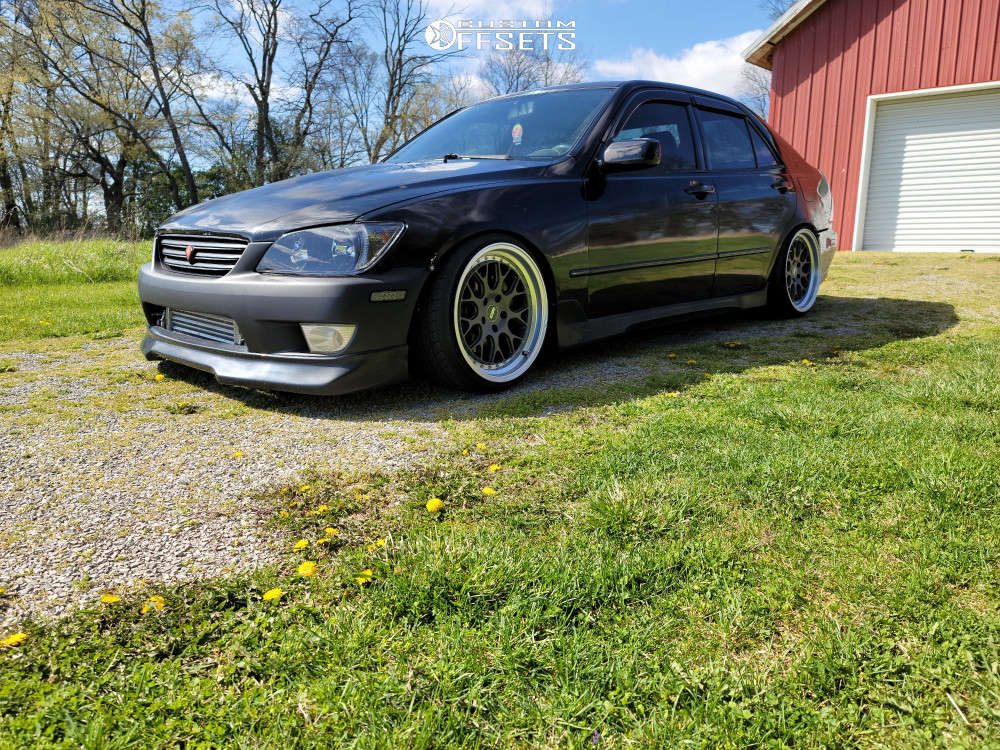 2001 Lexus IS300 with 18x9.5 22 ESR Cs1 and 225/35R18